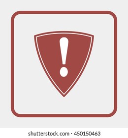 Warning sign with exclamation mark.