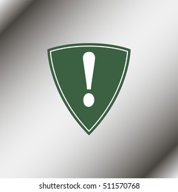 Warning sign with exclamation mark.