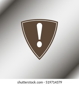 Warning sign with exclamation mark.