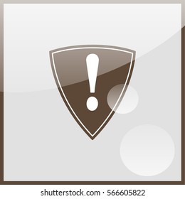 Warning sign with exclamation mark.