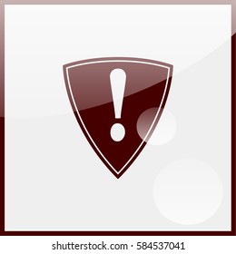 Warning sign with exclamation mark.