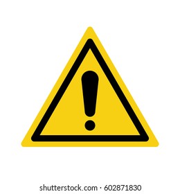Warning sign exclamation mark