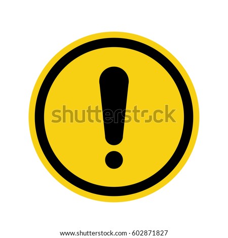 Warning sign exclamation mark