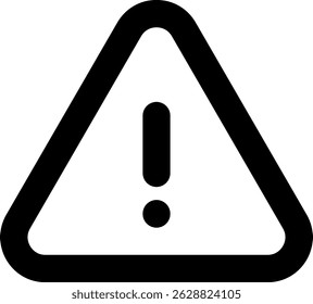 Warning sign with an exclamation mark inside a triangle, indicating caution or alert.