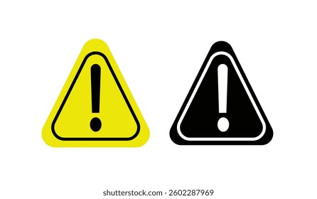 Warning Sign with Exclamation Point General Safety Alert Icon for Various Uses