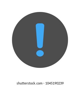 Warning sign. Exclamation point (mark) icon. Vector.