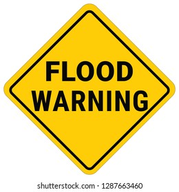 Warning Sign Flood Warning. Flash Flood Watch.