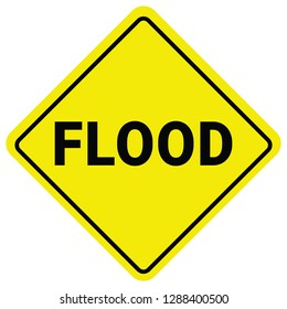 Warning Sign Flood Warning. Flash Flood Watch.