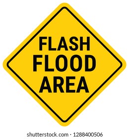 Warning Sign Flood Warning. Flash Flood Watch.