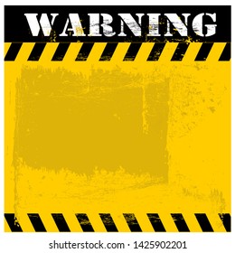 Warning Sign Grunge Background Stock Vector (Royalty Free) 1425902201 ...