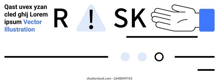 Sinal de aviso com um ícone de mão, ponto de exclamação e texto enfatizando o cuidado. Ideal para segurança, aviso, perigo, cuidado, prevenção, alerta, gestão de riscos. Página inicial