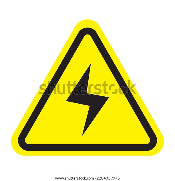 Warning Sign High Voltage Sign Danger Stock Vector (Royalty Free ...
