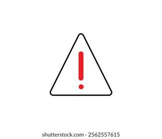 Warning Sign Icon. Alert, attention, beware, caution, construction, creative, danger, exclamation, exclamation mark,  illustration, logo, precaution, road, safety, security, sign, vector and warn.