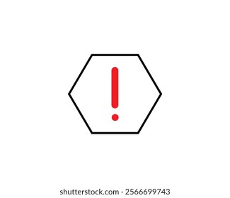 Warning Sign Icon. Alert, attention, beware, caution, construction, creative, danger, exclamation, exclamation mark,  illustration, logo, precaution, road, safety, security, sign, vector and warn.