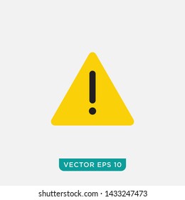 Warning Sign Icon Design, Vector EPS10