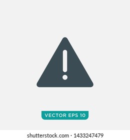 Warning Sign Icon Design, Vector EPS10