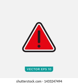 Warning Sign Icon Design, Vector EPS10