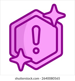 Warning Sign Icon Element For Design