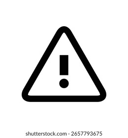 Signo de advertencia Icono de signo de exclamación en triángulo
Símbolo de alerta de peligro Vector blanco y negro