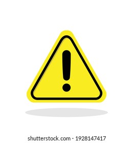 Warning Sign Icon In Flat Style. Attention Symbol For Your Web Site Design, Logo, App, UI Vector EPS 10.