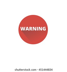 Warning sign icon illustration - stock vector