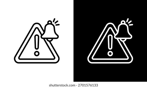 Señal de advertencia con diseño de conjunto de iconos