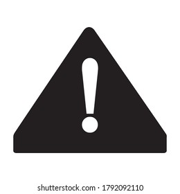 Warning sign icon. vector graphics designs