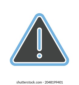 Warning Sign icon vector image. Can also be used for Physical Fitness. Suitable for mobile apps, web apps and print media.