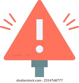 Warning Sign icon vector image. Suitable for mobile application web application and print media.