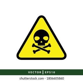 Warning sign icon vector logo design template