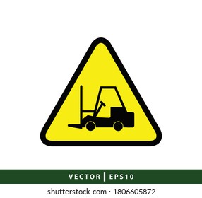Warning sign icon vector logo design template