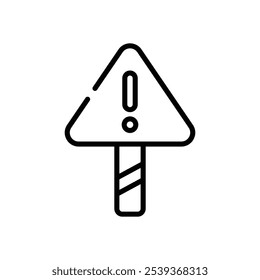 Warning Sign icon vector stock illustration