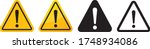 warning sign icon vector triangle