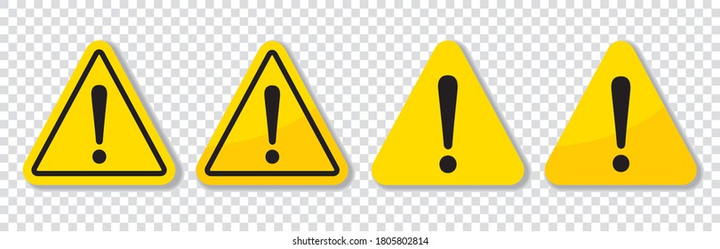 warning sign icon vector triangle