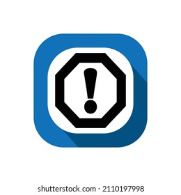 icono de signo de advertencia, icono web, 