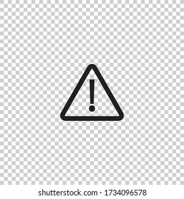 Warning sign icon.Triangle danger symbol.Exclamation vetor illustration