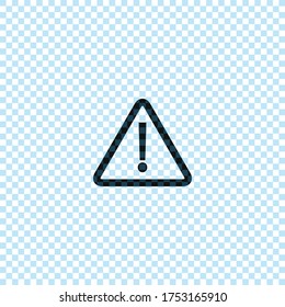 Warning sign icon.Triangle danger symbol.Exclamation vetor illustration