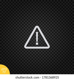 Warning sign icon.Triangle danger symbol.Exclamation vetor illustration