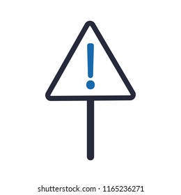 Warning sign illustration. Triangle warning sign, Warning Sign Icon
