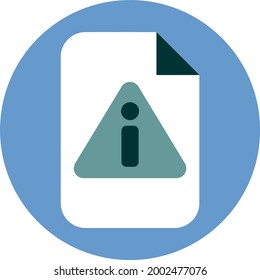 Warning sign, illustration, vector on a white background.