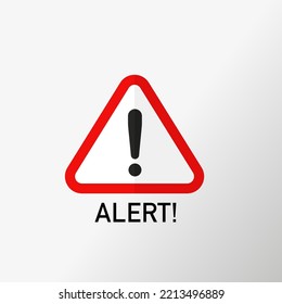 Signo de advertencia aislado en fondo blanco. Ilustración del vector