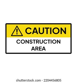 Warning Sign Label Industrial Caution Notice Stock Vector (Royalty Free ...