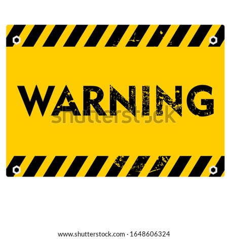 warning, sign and label vector