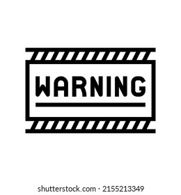 warning sign line icon vector. warning sign sign. isolated contour symbol black illustration