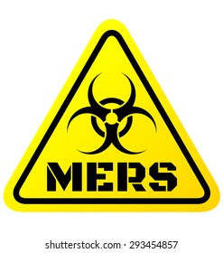  Warning sign of Mers virus vector