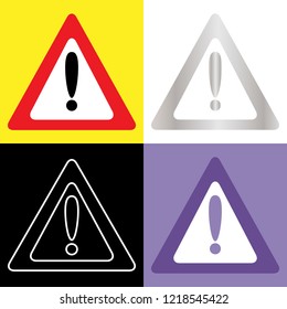 Warning Sign Message - Exclamation Mark - Attention