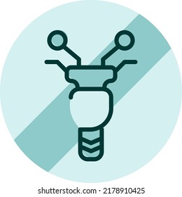 Señal de advertencia en la zona de la motocicleta, ilustración, vector en un fondo blanco.