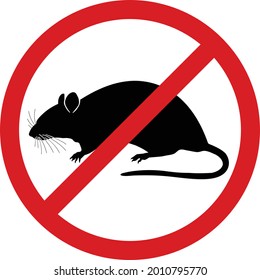 Warning Sign No Rats Sign Rats Stock Vector (Royalty Free) 2010795770 ...
