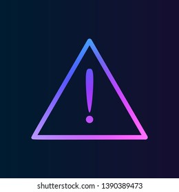Warning sign nolan icon. Simple thin line, outline vector of web icons for UI and UX, website or mobile application