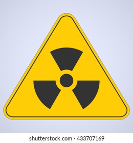 Warning sign. Nuclear danger